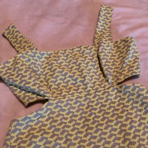 Yellow Body Con Dress